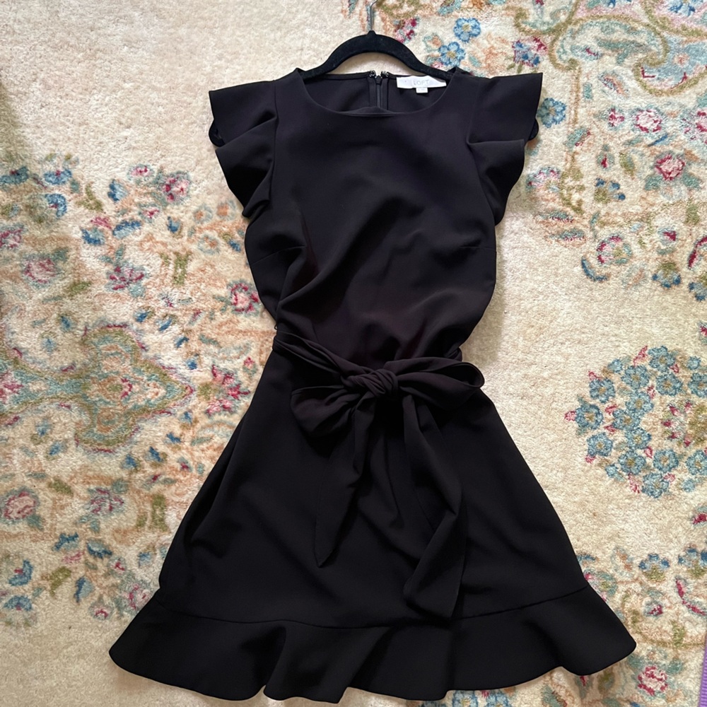 loft dress with ruffles